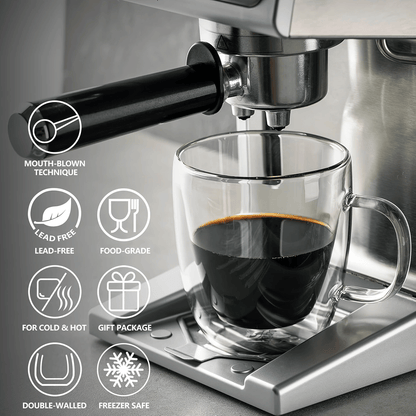 Coffee mug, glass
