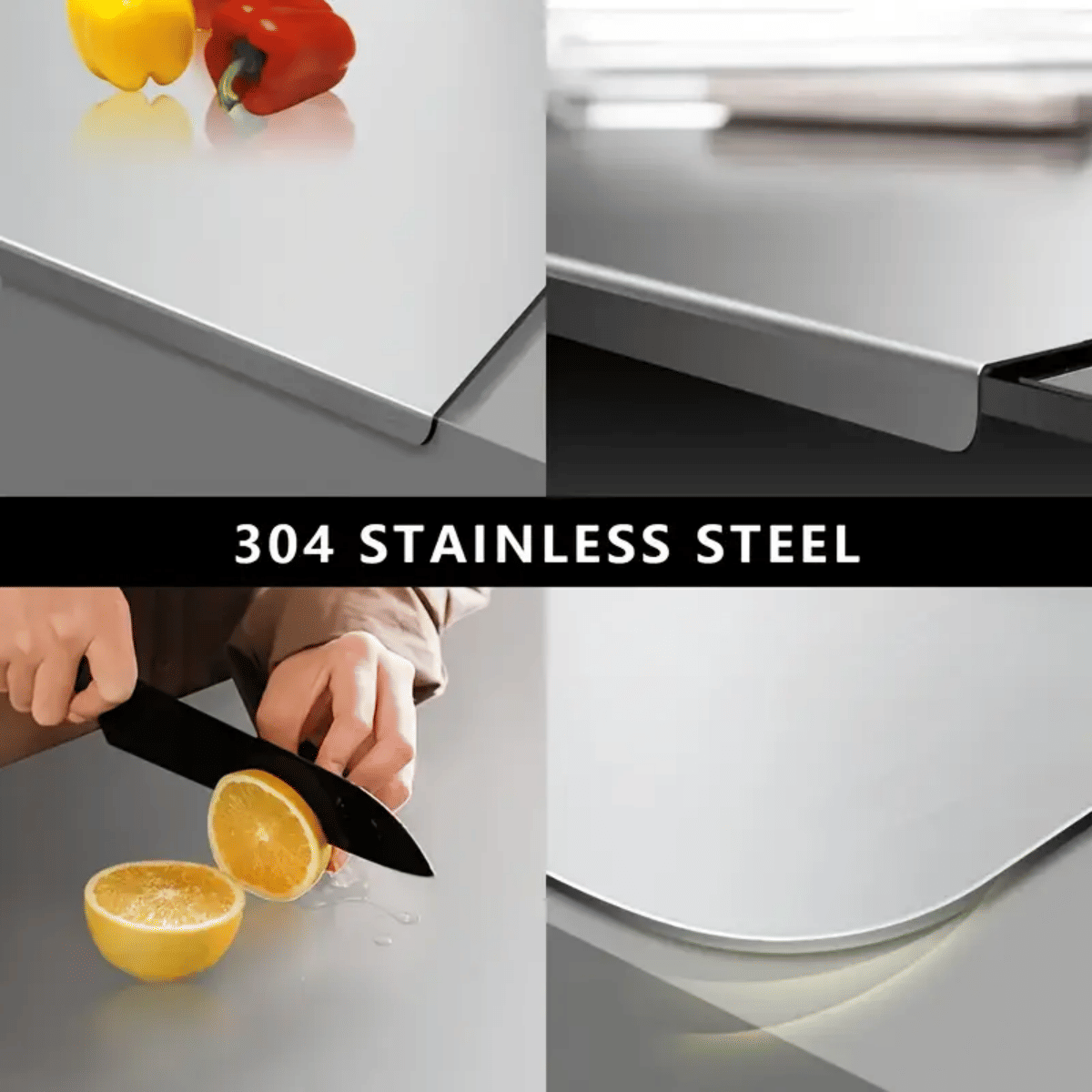 Stainless Steel Cutting Board over Sink