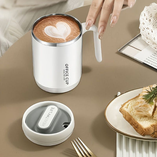 Stainless Steel Cups With Splash Proof Sliding Lid