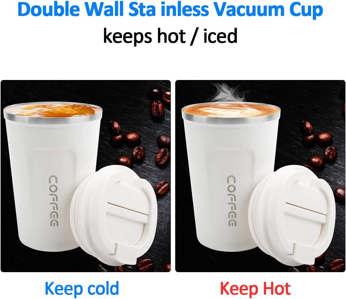 12 oz Stainless Steel Vacuum Insulated Tumbler - Spill Proof with Lid
