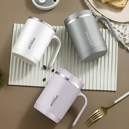 Stainless Steel Cups With Splash Proof Sliding Lid