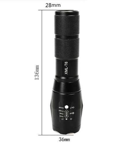 Portable Mini Flashlight LED, ZOOM