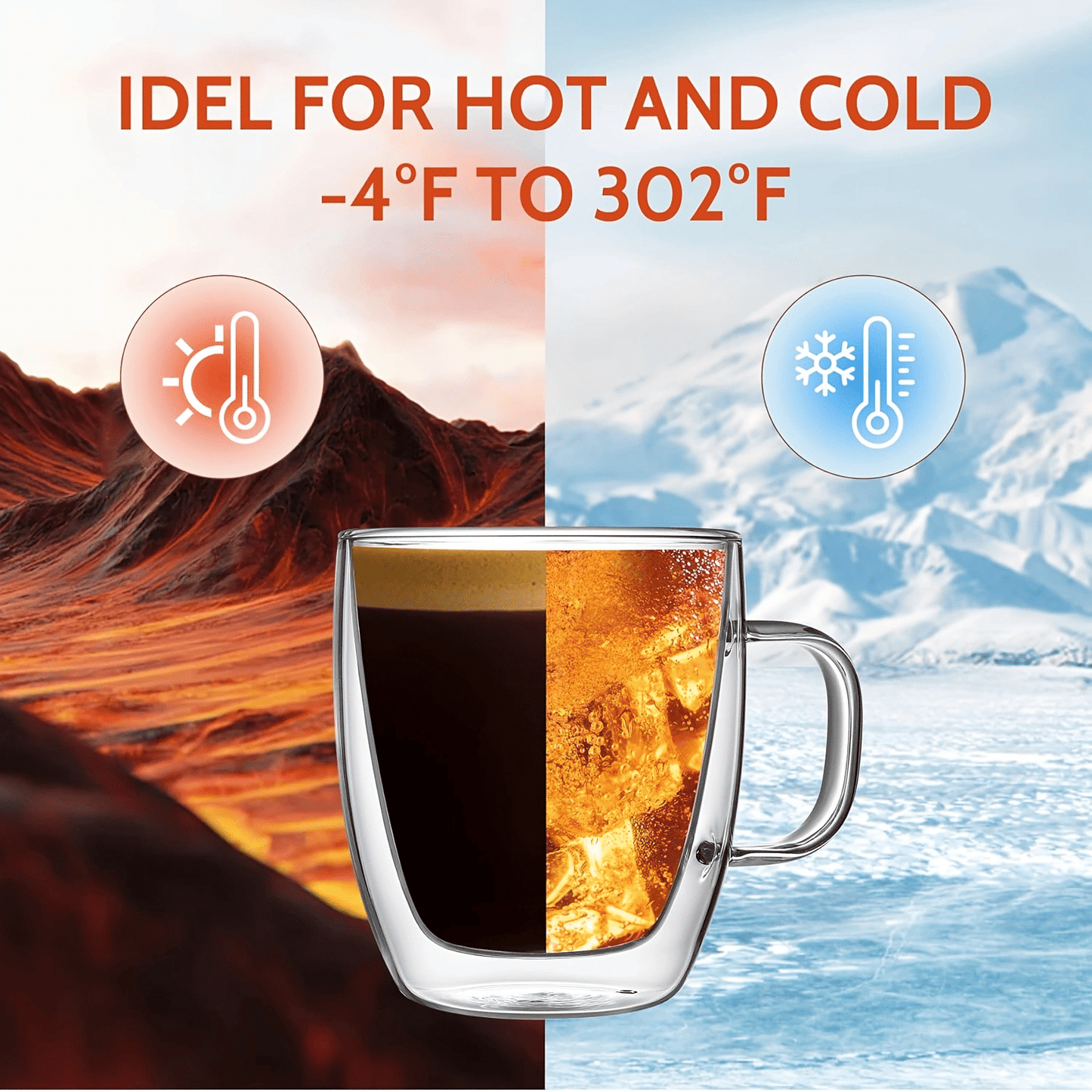 Coffee mug, glass
