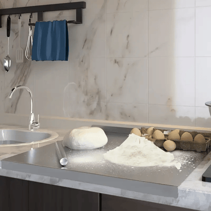 Stainless Steel Cutting Board over Sink