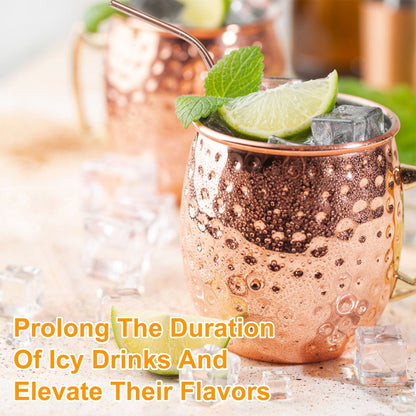 4Pcs Moscow Mule Mugs Hammered Copper