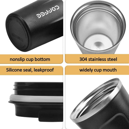 12 oz Stainless Steel Vacuum Insulated Tumbler - Spill Proof with Lid