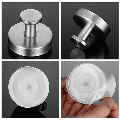 Suction Cup Hooks Brushed Stainless Steel