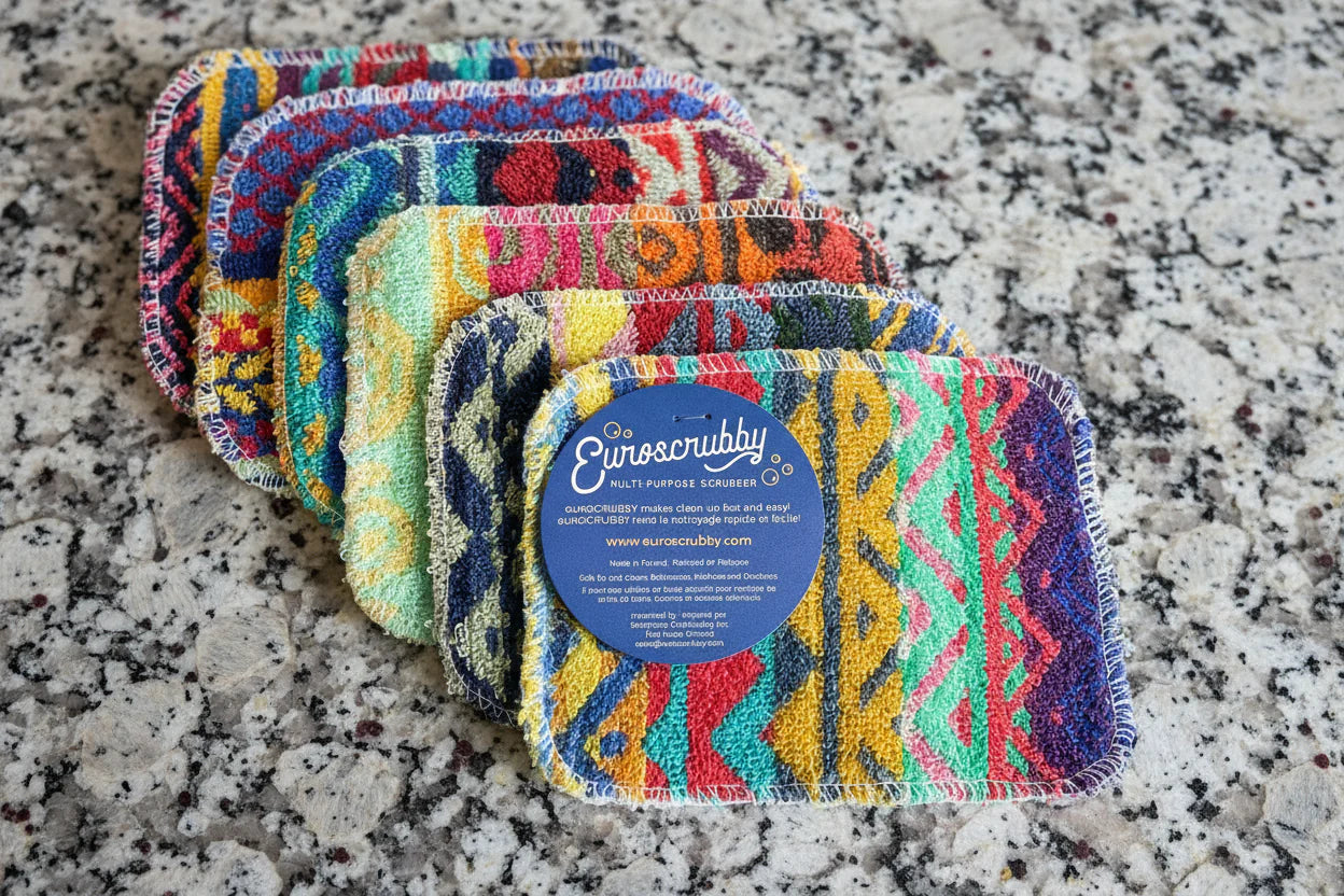Reusable and Recyclable EuroSCRUBBY, 6Pc