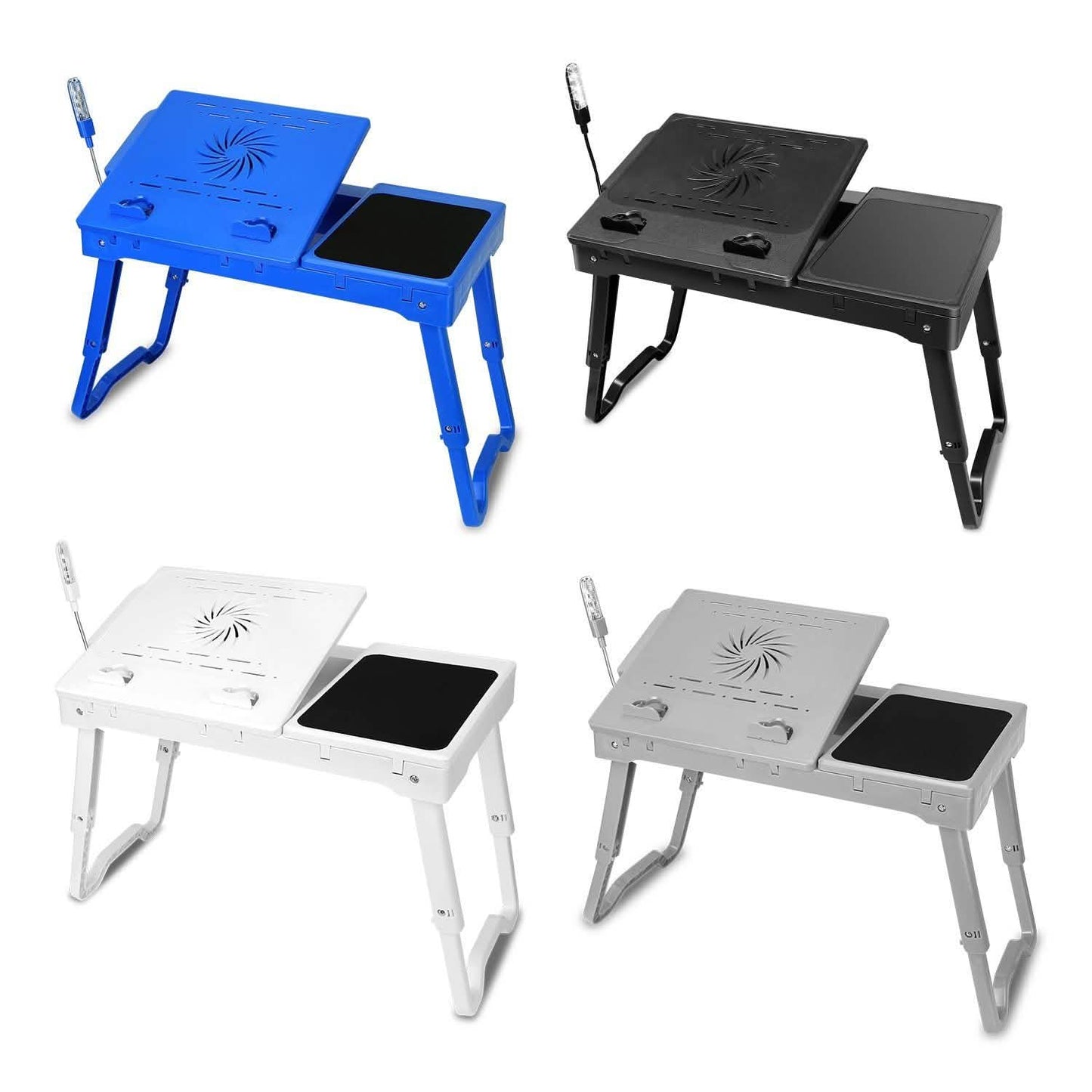 Bed Laptop Desk with Cooling & Mouse Board