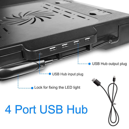 Bed Laptop Desk with Cooling & Mouse Board