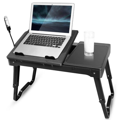 Bed Laptop Desk with Cooling & Mouse Board