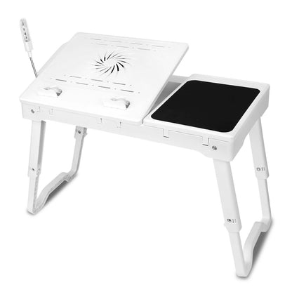 Bed Laptop Desk with Cooling & Mouse Board