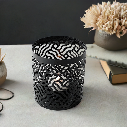 Votive Candle Holders Set 2 - Black