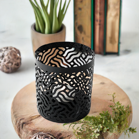 Votive Candle Holders Set 2 - Black