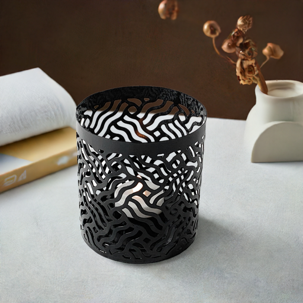 Votive Candle Holders Set 2 - Black