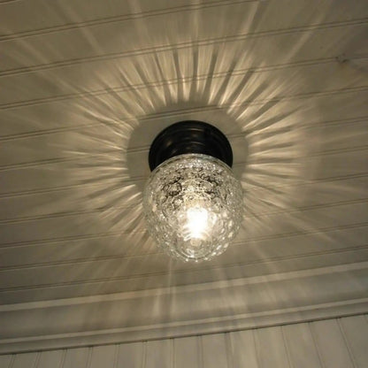 Acorn Glass Flush Mount Ceiling Light | 5"