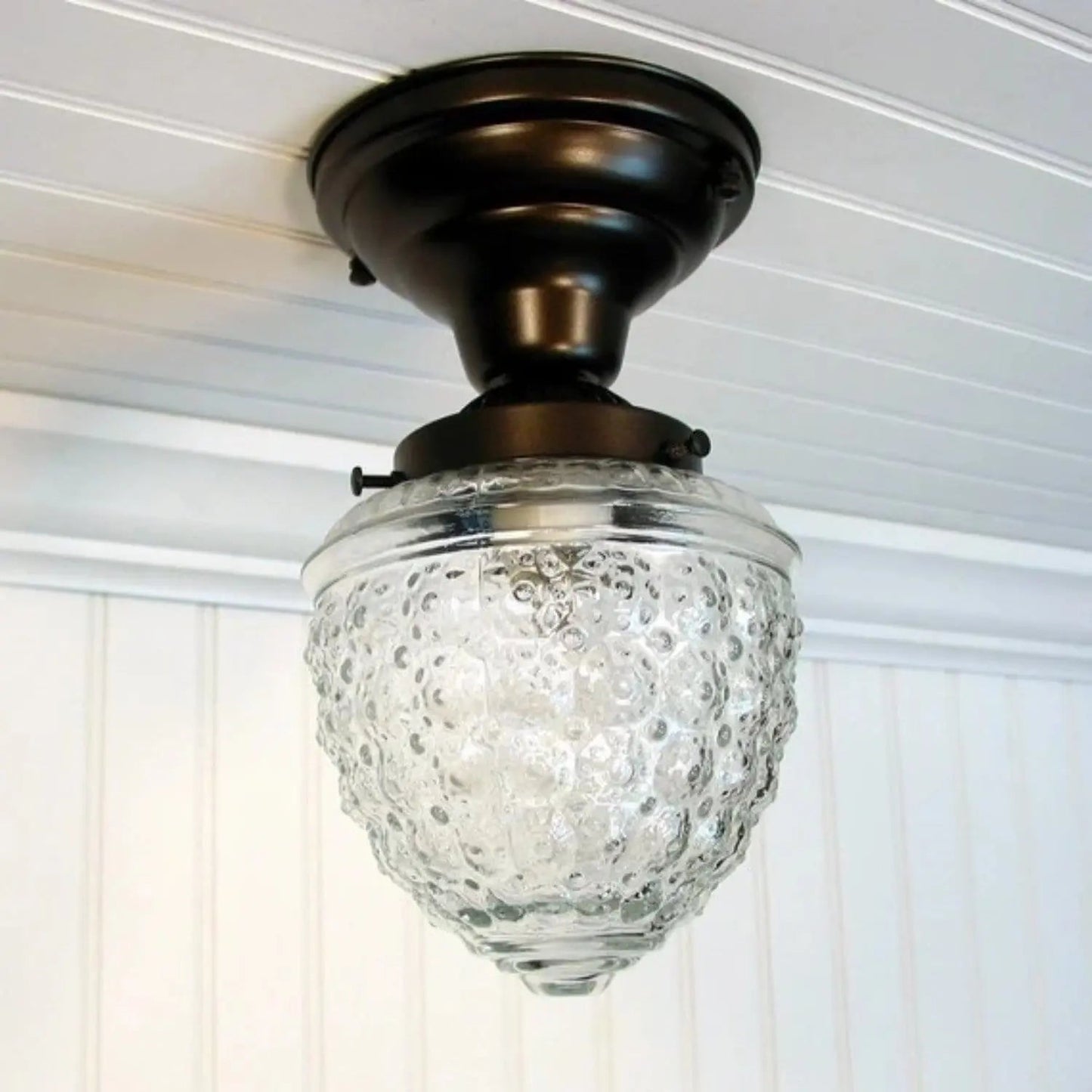Acorn Glass Flush Mount Ceiling Light | 5"
