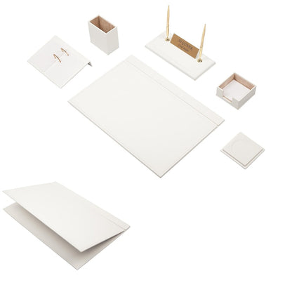 Leather Desk Set8 Accessories -