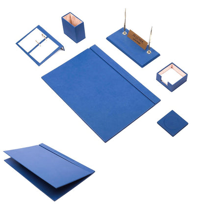 Leather Desk Set8 Accessories -