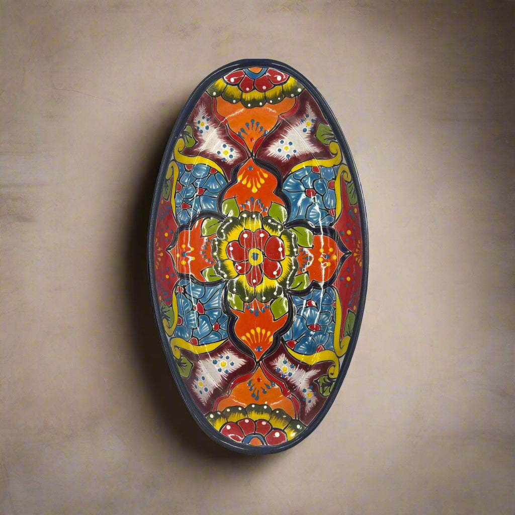 Large Oval Talavera Platter | Hand-Painted