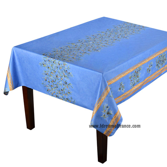 French Provencal tablecloth - Acrylic coated cotton60" square