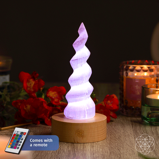 Therapy Selenite Flame Lamp