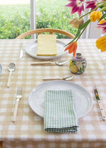 Gingham Napkins, set 4