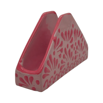 Pink Talavera Napkin Holder