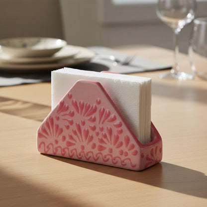 Pink Talavera Napkin Holder