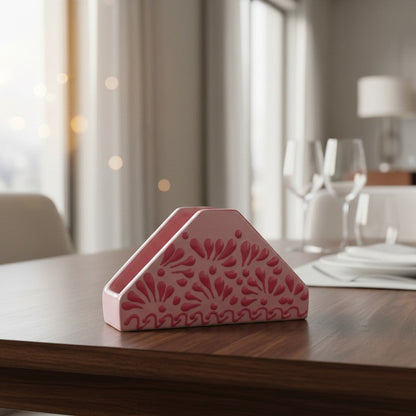 Pink Talavera Napkin Holder
