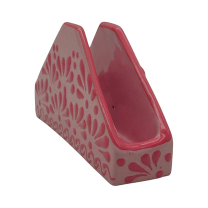 Pink Talavera Napkin Holder