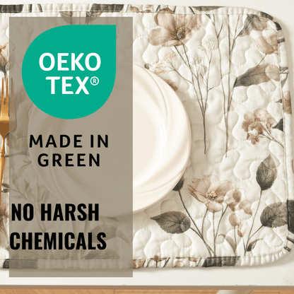 Quilted Enchanted Meadow Placemats - Set of 4