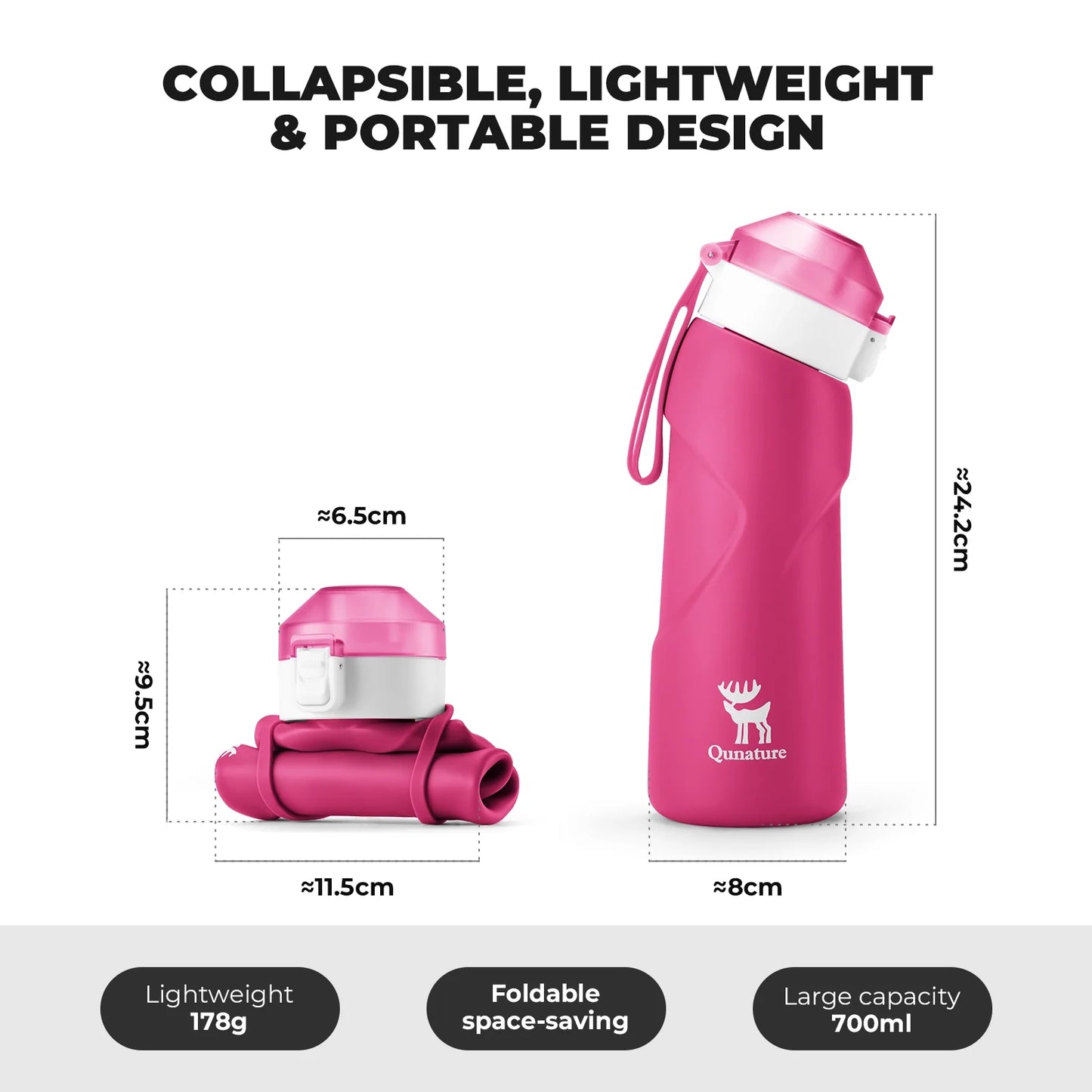 Collapsible Soft Water Bottle