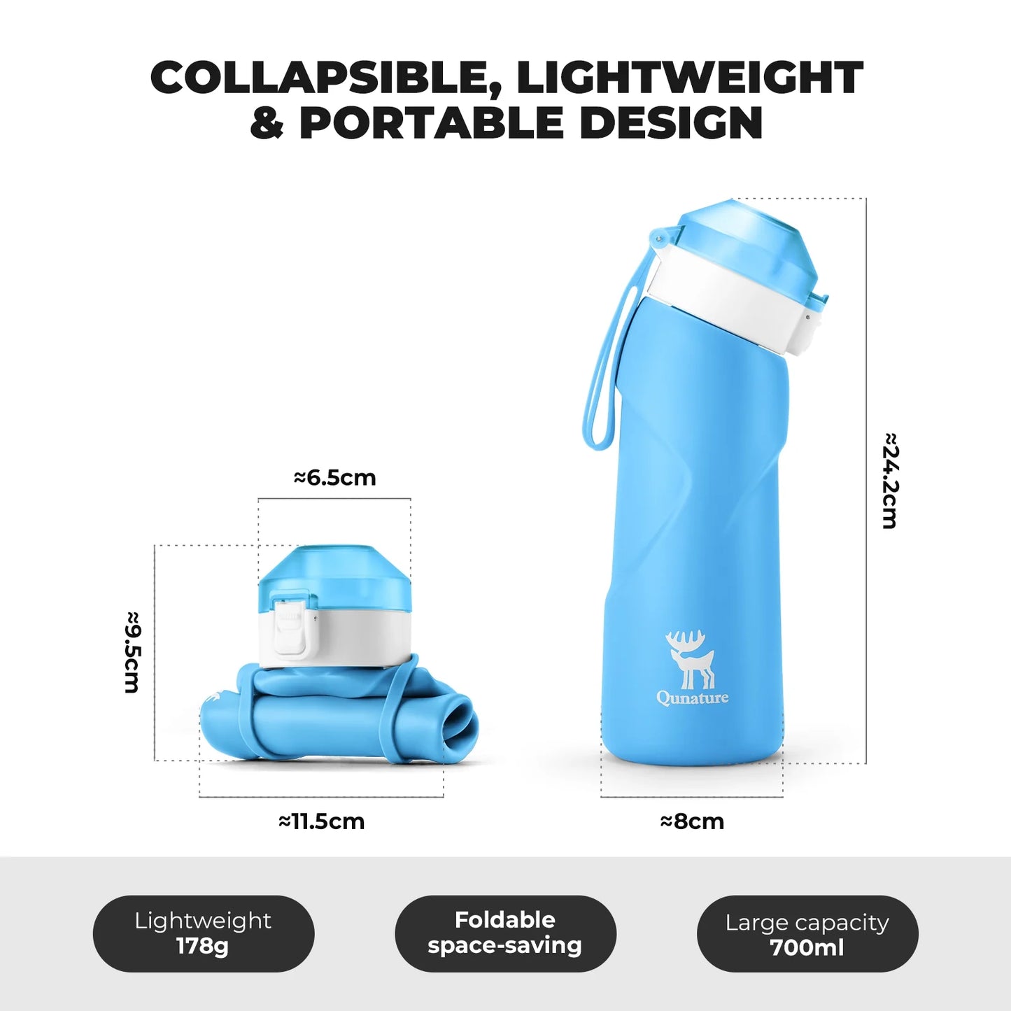 Collapsible Soft Water Bottle
