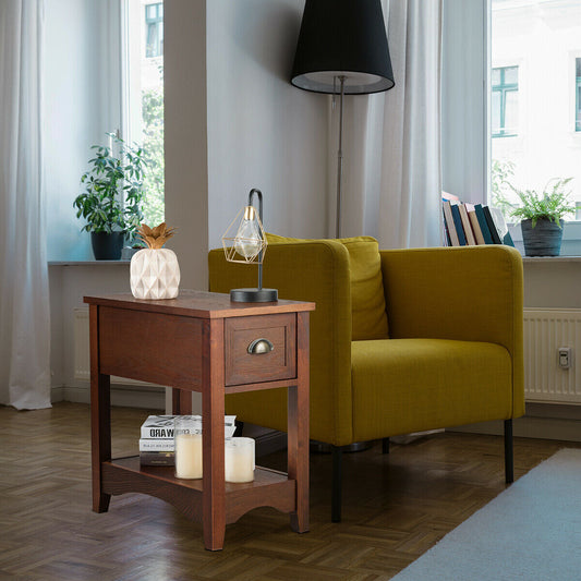 Compact End Table with Drawer
