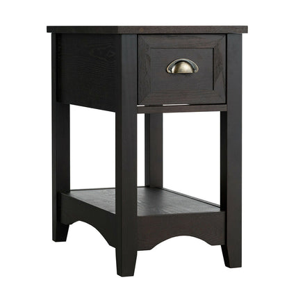 Compact End Table with Drawer