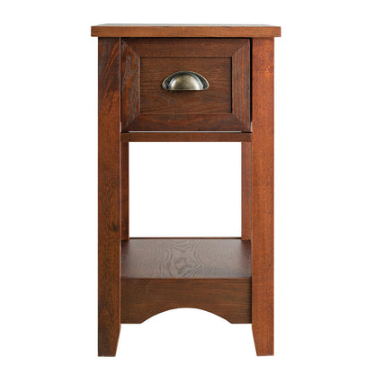 Compact End Table with Drawer