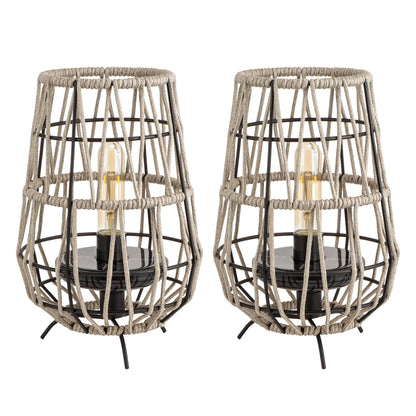 Set of 2 Solar Lantern Outdoor Hanging Solar Lights