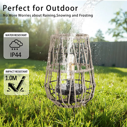 Set of 2 Solar Lantern Outdoor Hanging Solar Lights