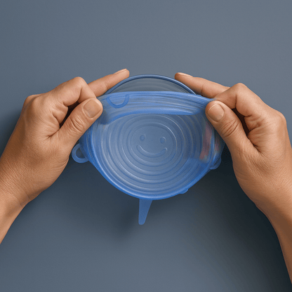 StretchySilicone Bowl Lids 6 Pack