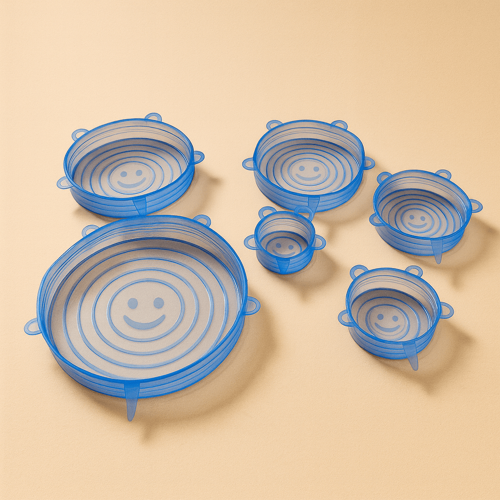 StretchySilicone Bowl Lids 6 Pack