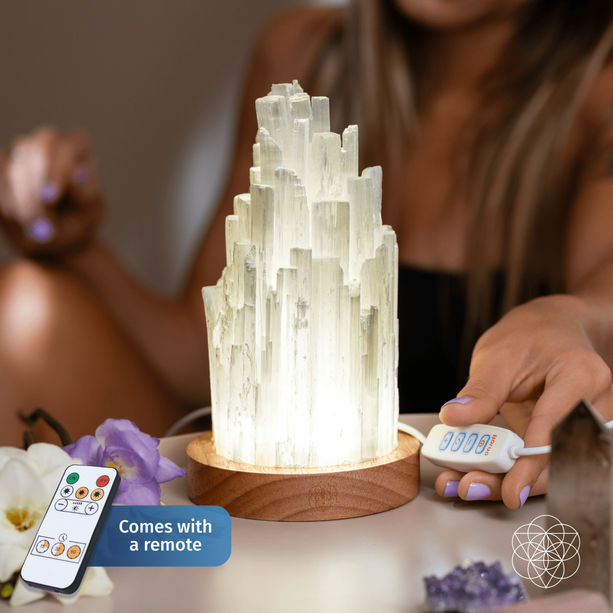The Cleanse-Selenite Lamp - Healing