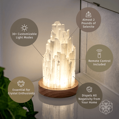 The Cleanse-Selenite Lamp - Healing