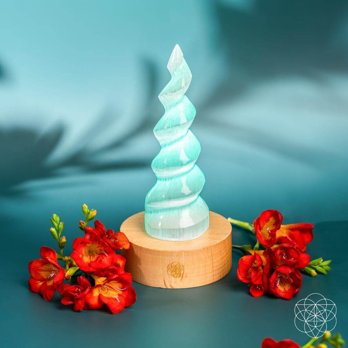 Therapy Selenite Flame Lamp