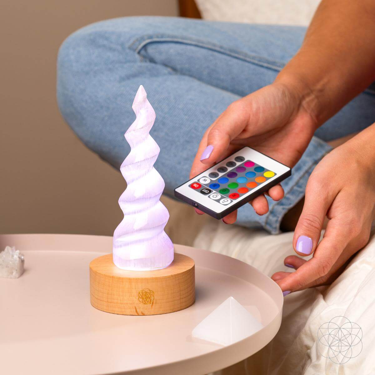 Therapy Selenite Flame Lamp