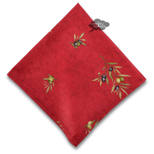 French Provencal napkin - Cotton - red