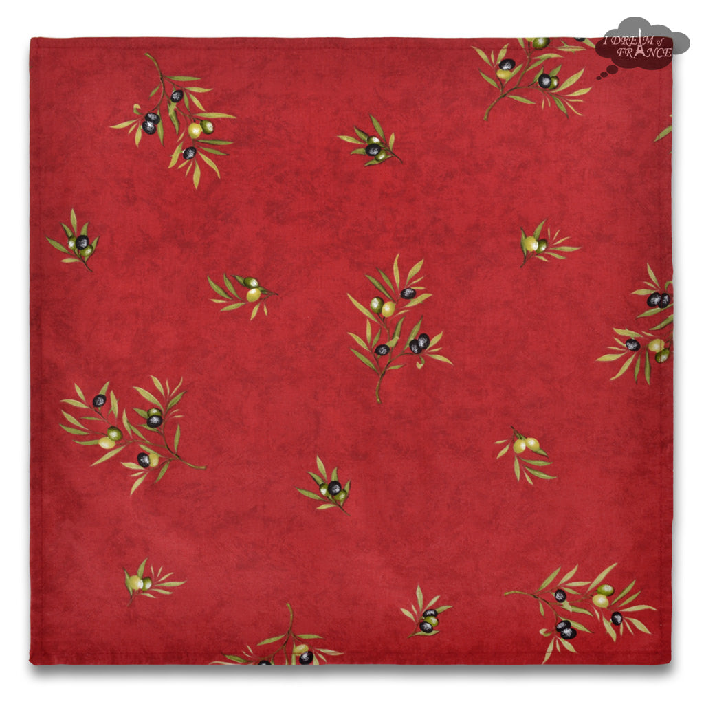 French Provencal napkin - Cotton - red