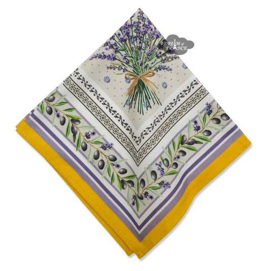 French Provencal napkin - Cotton - Lauris yellow