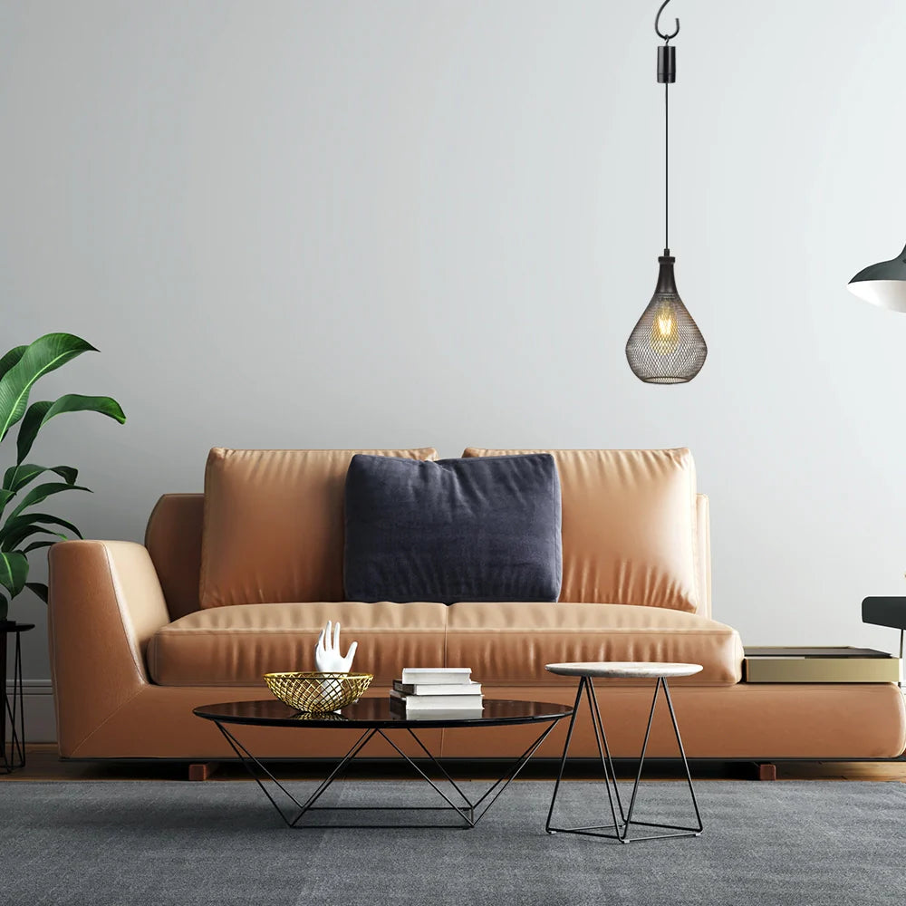 Set of 2 Hanging Lamps, Battery Operated