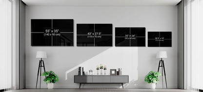 Abstract Glass Wall Art